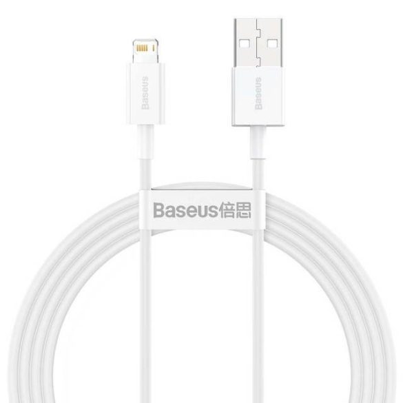 Kábel Usb És Lightning 2.4A 1.5M Baseus Superior Calys-B02 Fehér