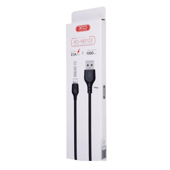 Kábel Usb Lightning 2.1A 1M Xo Nb103 Fehér