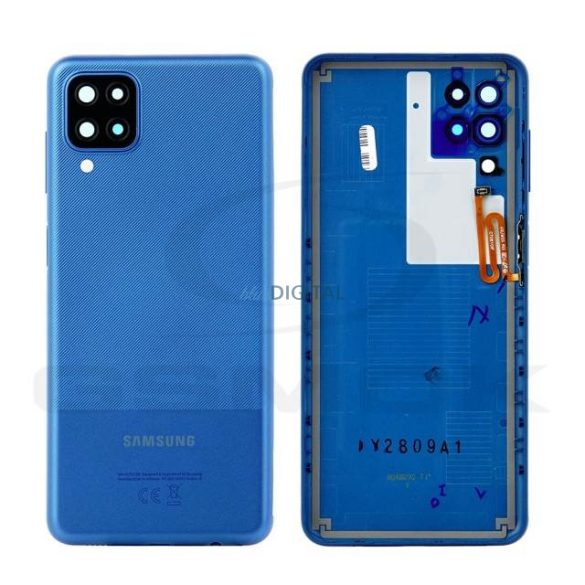 Akkumulátor Fedél Ház Samsung A125 Galaxy A12 Kék Gh82-24487C Eredeti Szervizcsomag