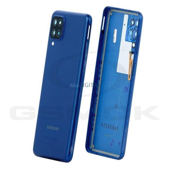 Akkumulátor Fedél Ház Samsung A125 Galaxy A12 Kék Gh82-24487C Eredeti Szervizcsomag