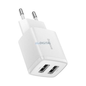 Hálózati Töltő Baseus 2Xusb 10.5W 2.1A Ccxj010202 Fehér