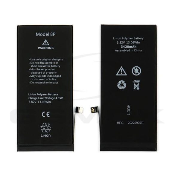 Akkumulátor Apple Iphone 8 Plus Nagy Kapacitású Ti 3420Mah