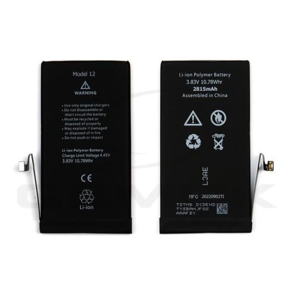 Akkumulátor Apple Iphone 12 Ti 2815Mah