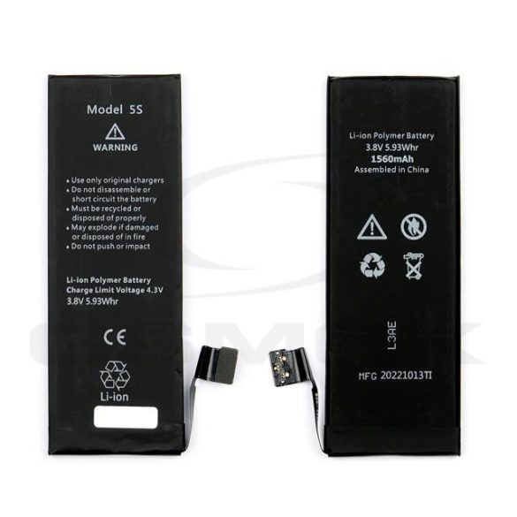 Akkumulátor Apple Iphone 5S Ti 1560Mah