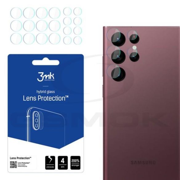 Samsung S908 Galaxy S22 Ultra - 3Mk Lencsevédelem Kijelzőfólia