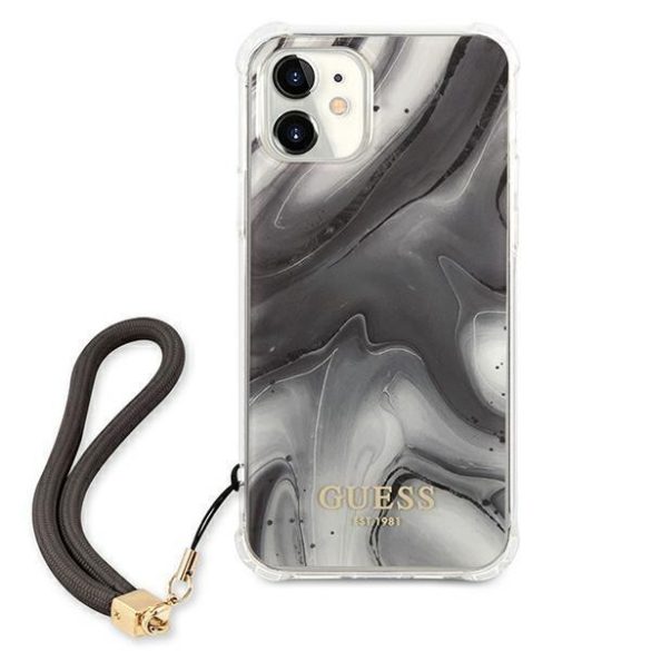 Guess GUHCP12SKSMAGR iPhone 12 mini 5,4 szürke / szürke tok Marble Kollekció