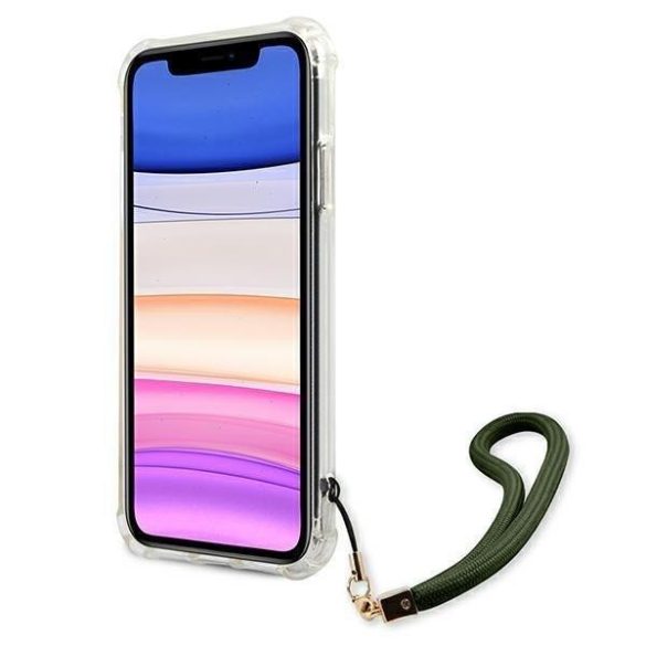 Guess GUHCN61KSARKA iPhone 11 6.1" / Xr zöld/khaki keménytok