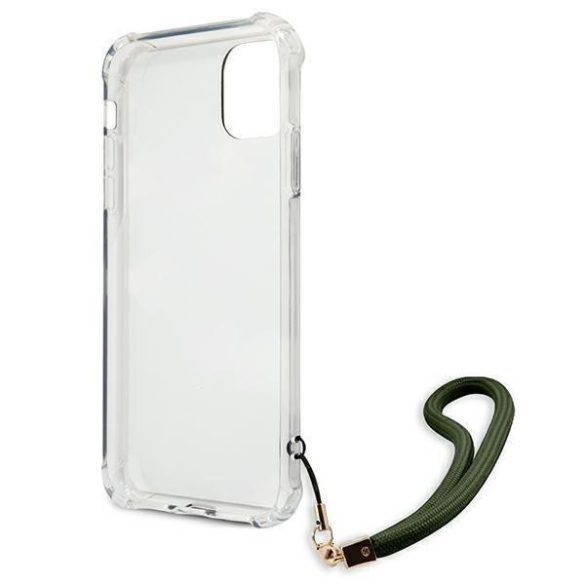 Guess GUHCN61KSARKA iPhone 11 6.1" / Xr zöld/khaki keménytok