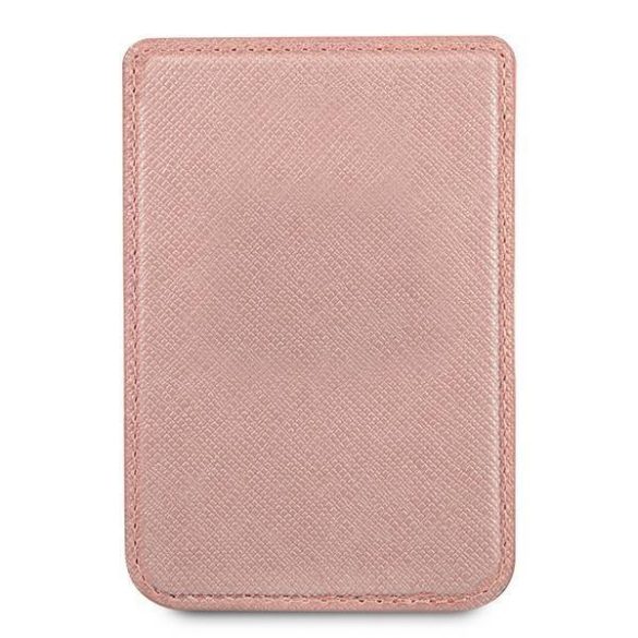 Guess pénztárca kártya slot guwmssaslpi magsafe saffiano rózsaszín / rózsaszín