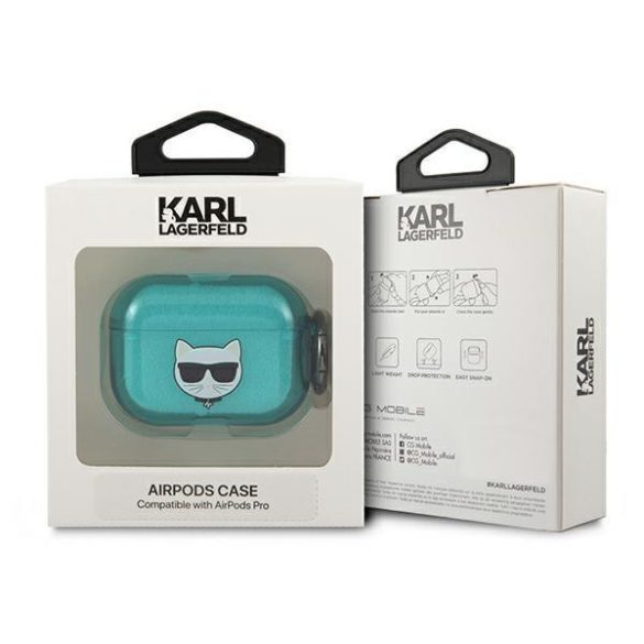 Karl Lagerfeld Khátlapuchfl Airpods Pro tok Blue / Blue Choupette