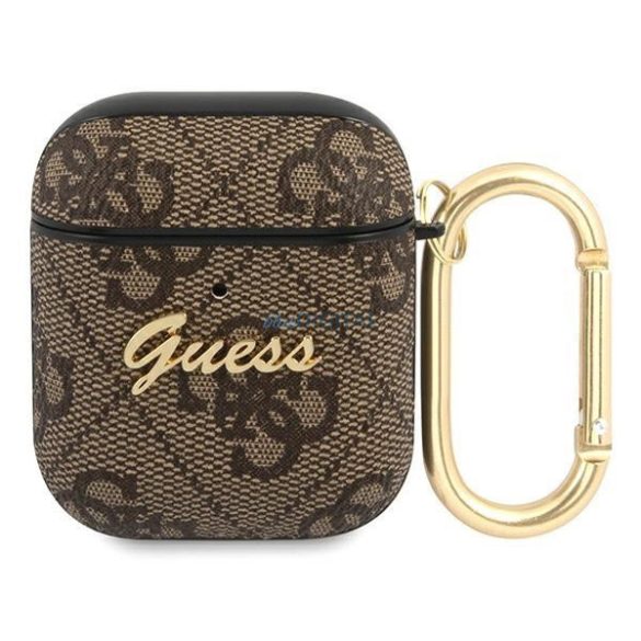 Guess GUA24GSMW 4G Script Metal Collection tok AirPods - barna 