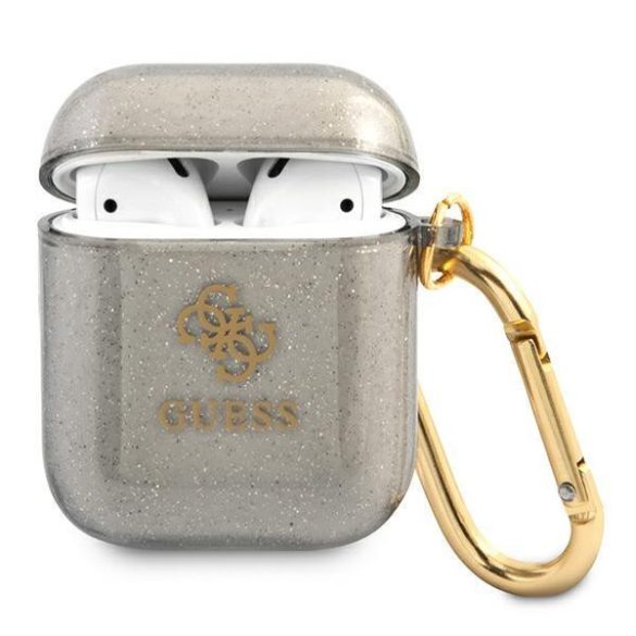 Guess GUA2UCG4GK AirPods telefontok fekete csillámos Kollekció