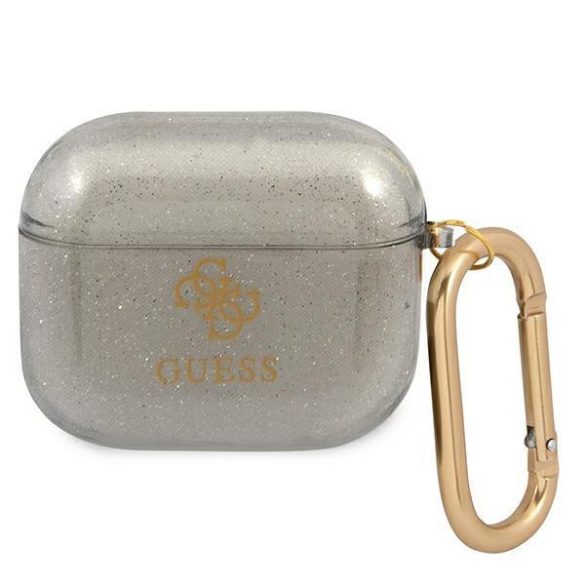 Guess GUA3UCG4GK AirPods 3 tok fekete Glitter Collection