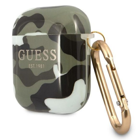 Guess GUA2UCAMA AirPods telefontok zöld / khaki Camo Kollekció