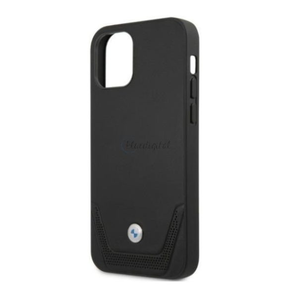 BMW BMHCP12LRRSWPK iPhone 12 Pro max 6.7 "fekete tok bőr perforáció