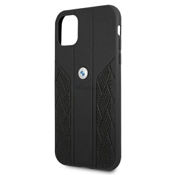 BMW BMHCN61RSPPK iPhone 11 6.1 "fekete tok bőr görbe
