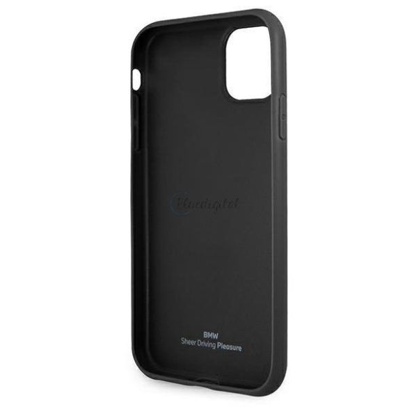 BMW BMHCN61RSPPK iPhone 11 6.1 "fekete tok bőr görbe