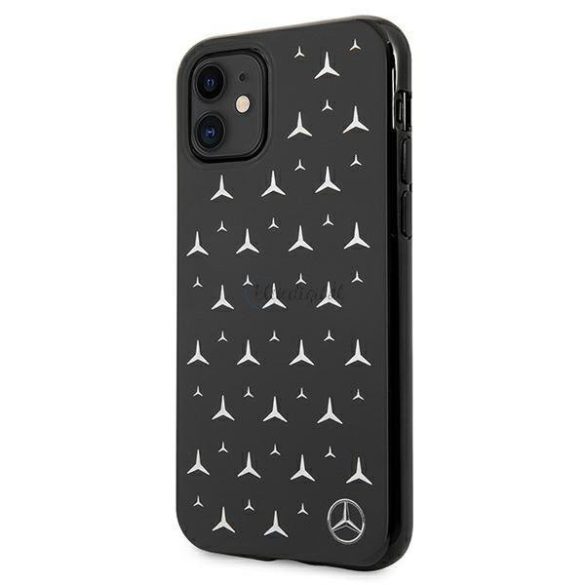 Mercedes Mehcn61espbk iPhone 11 6,1 fekete tok Silver Stars Pattern