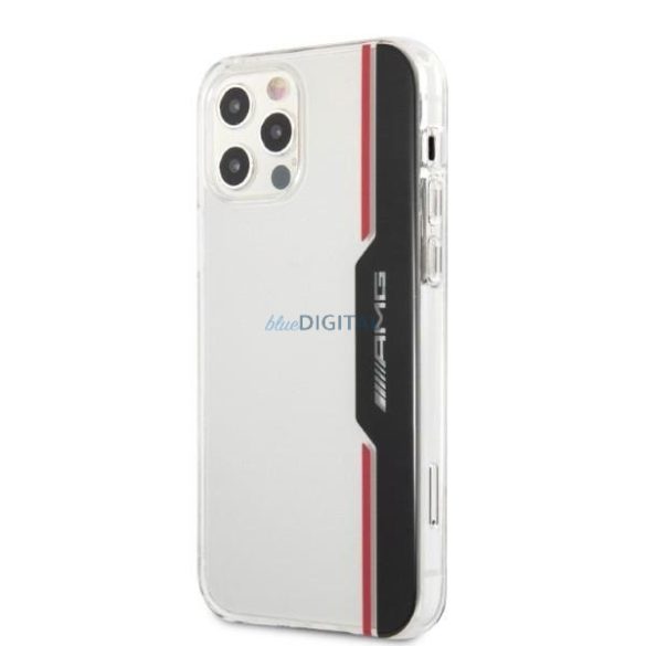 AMG AMHCP12MTVLBR iPhone 12/12 Pro 6,1" átlátszó keménytok Electroplate Vertical (függőleges)