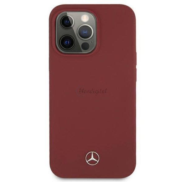 MERCEDES MEHCP13LSILRE iPhone 13 PRO / 13 6.1 "piros keményszínű szilikon tok