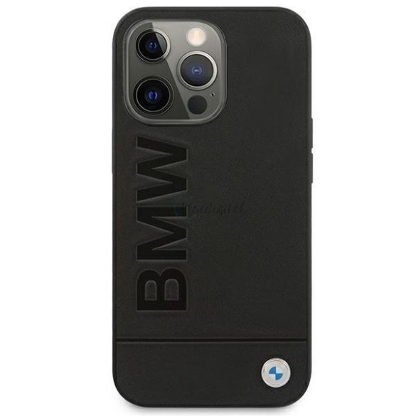 BMW BMHCP13LSLLBK iPhone 13 PRO / 13 6.1 "fekete tok Signature Logo Impresszum
