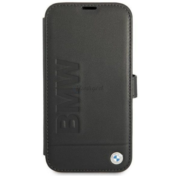 BMW BMFLBKP13LSLLBK iPhone 13 PRO / 13 6.1 "fekete könyv aláírás tok