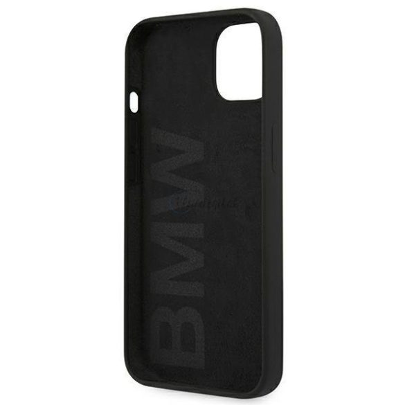 BMW BMHCP13MSILBK iPhone 13 6.1 "fekete tok Silicone Signature