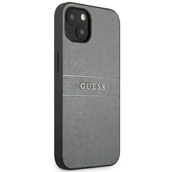 Guess GUHCP13SPSASBGR iPhone 13 MINI 5.4 "szürke Saffiano Strap tok