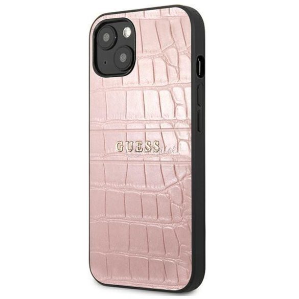 Guess GUHCP13SPCRBPI iPhone 13 mini 5,4 „pink / rózsaszín Croco szíj Kollekció tok