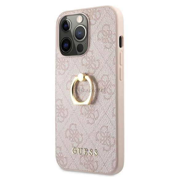 Guess GUHCP13L4GMRPI iPhone 13 Pro / 13 6,1 „pink / rózsaszín kemény tok 4G Állvány