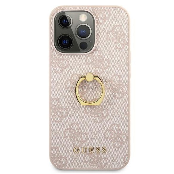 Guess GUHCP13L4GMRPI iPhone 13 Pro / 13 6,1 „pink / rózsaszín kemény tok 4G Állvány