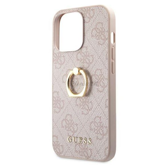 Guess GUHCP13L4GMRPI iPhone 13 Pro / 13 6,1 „pink / rózsaszín kemény tok 4G Állvány