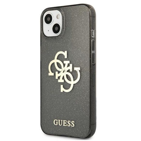 Guess GUHCP13SPCUGL4GBK IPHONE 13 MINI 5,4 "fekete kemény tok csillogás 4g