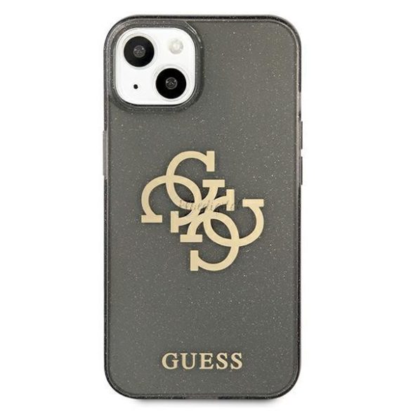 Guess GUHCP13SPCUGL4GBK IPHONE 13 MINI 5,4 "fekete kemény tok csillogás 4g