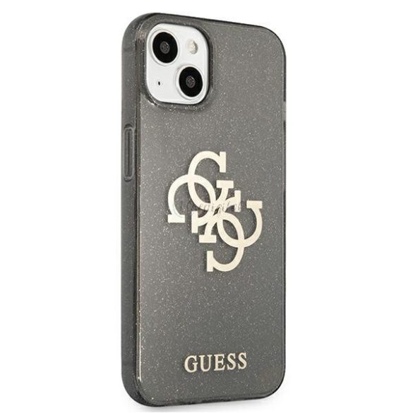 Guess GUHCP13SPCUGL4GBK IPHONE 13 MINI 5,4 "fekete kemény tok csillogás 4g