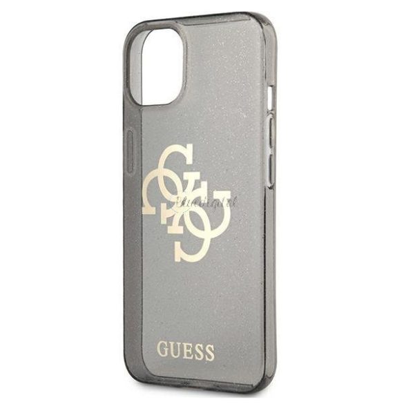 Guess GUHCP13SPCUGL4GBK IPHONE 13 MINI 5,4 "fekete kemény tok csillogás 4g