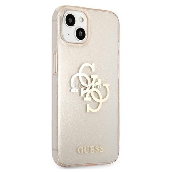 Guess GUHCP13SPCUGL4GGO iPhone 13 mini 5,4 "arany / arany kemény tok csillogás 4g