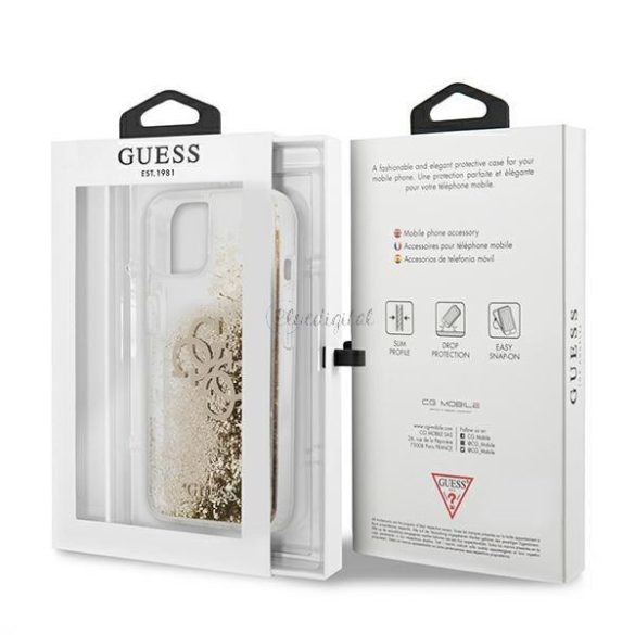 Guess GUHCP13SLG4GGO iPhone 13 Mini 5,4 "arany / arany tok 4G nagy folyadék csillogás