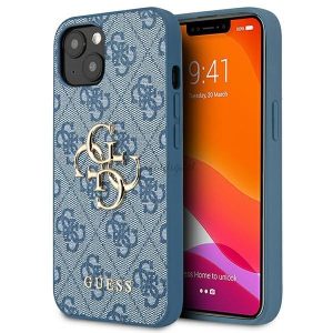 Guess GUHCP13S4GMGBL iPhone 13 Mini 5,4 "kék / kék keménycukor 4g nagy fém logó tok