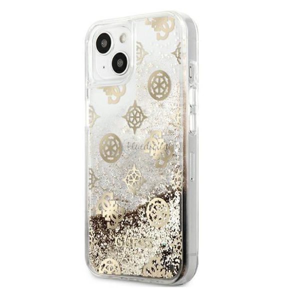 Guess GUHCP13SLGPEGO IPHONE 13 MINI 5,4 "GOLD / GOLD tok PESZIONÁZATI LIQUID csillámos