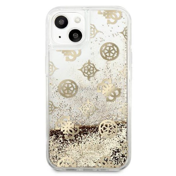 Guess GUHCP13SLGPEGO IPHONE 13 MINI 5,4 "GOLD / GOLD tok PESZIONÁZATI LIQUID csillámos