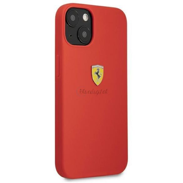 Ferrari FessiHCP13SRE iPhone 13 Mini 5.4 "piros keményszínű szilikon tok