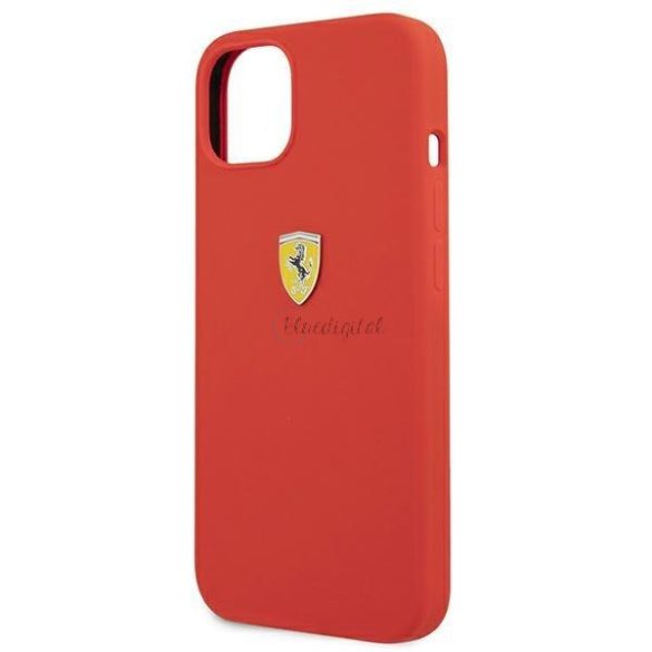 Ferrari FessiHCP13SRE iPhone 13 Mini 5.4 "piros keményszínű szilikon tok