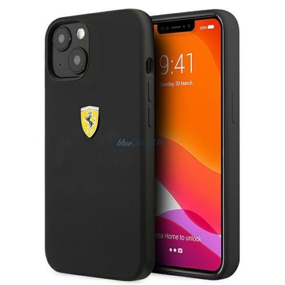 Ferrari FESSIHCP13SBK iPhone 13 mini 5.4 "fekete keménytok szilikon