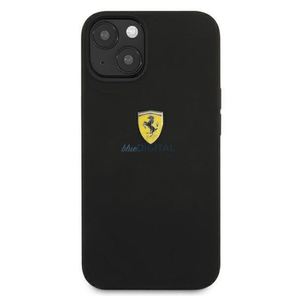 Ferrari FESSIHCP13MBK iPhone 13 6.1 "fekete keménytok szilikon