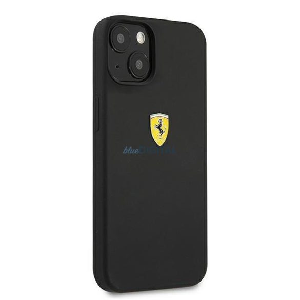 Ferrari FESSIHCP13MBK iPhone 13 6.1 "fekete keménytok szilikon