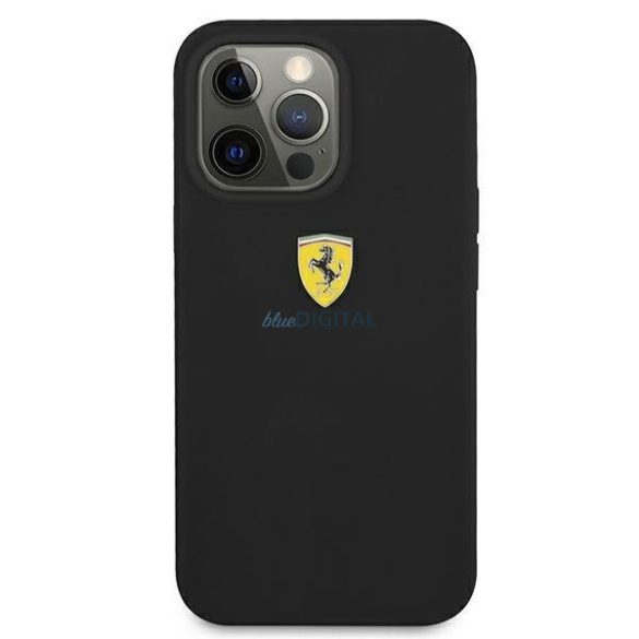 Ferrari FESSIHCP13XBK iPhone 13 Pro Max 6,7" fekete kemény tok szilikon