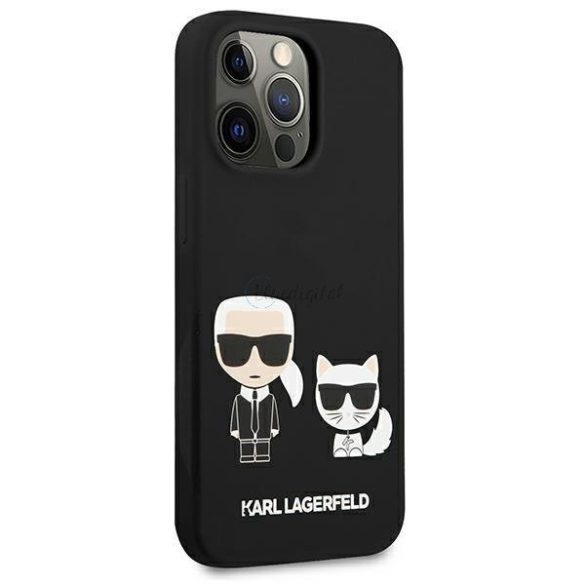 Karl Lagerfeld Klhcp13lskck iPhone 13 Pro / 13 6.1 "tok fekete Silicone Karl Choupette