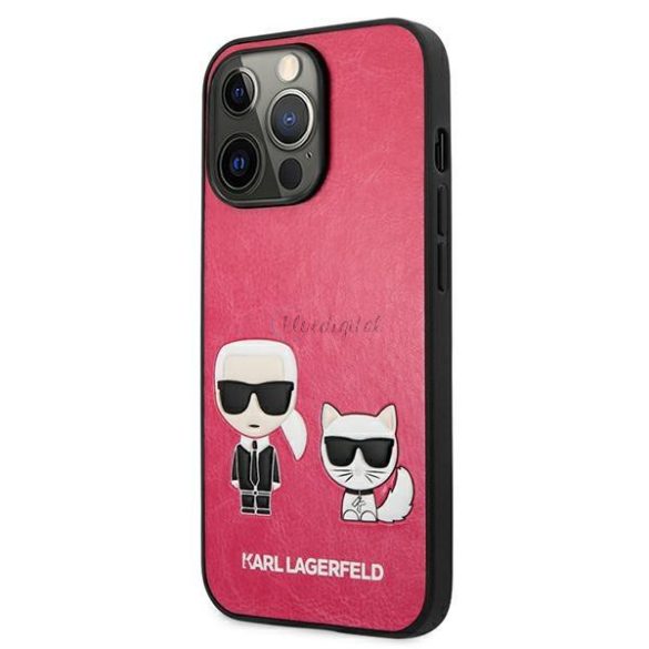 Karl Lagerfeld Klhcp13lpcuskcp iPhone 13 Pro / 13 6.1 "Fuchsia / Fushia tok Ikonik Karl Choupette