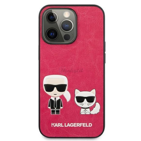 Karl Lagerfeld Klhcp13lpcuskcp iPhone 13 Pro / 13 6.1 "Fuchsia / Fushia tok Ikonik Karl Choupette